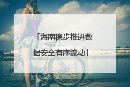 海南稳步推进数据安全有序流动