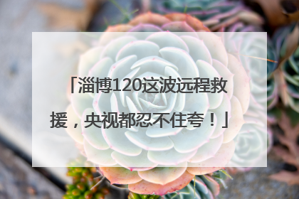 淄博120这波远程救援，央视都忍不住夸！