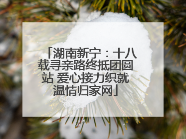 湖南新宁：十八载寻亲路终抵团圆站 爱心接力织就温情归家网