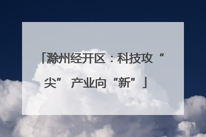 滁州经开区：科技攻“尖” 产业向“新”