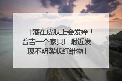 落在皮肤上会发痒！普吉一个家具厂附近发现不明絮状纤维物