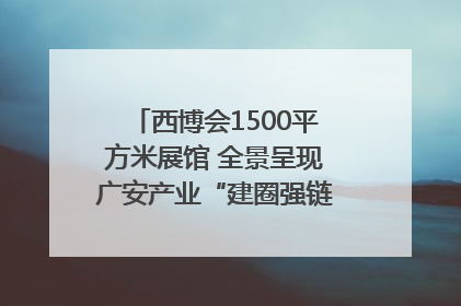 西博会1500平方米展馆 全景呈现广安产业“建圈强链”｜西博视界