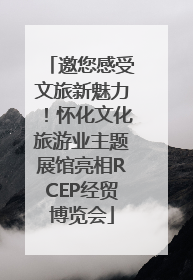 邀您感受文旅新魅力！怀化文化旅游业主题展馆亮相RCEP经贸博览会