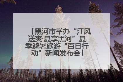黑河市举办“江风送爽·夏享黑河”夏季避暑旅游“百日行动”新闻发布会