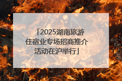 2025湖南旅游住宿业专场招商推介活动在沪举行